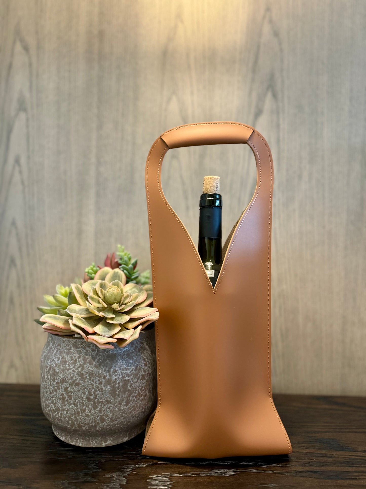 Leather Wine Bottle Holder