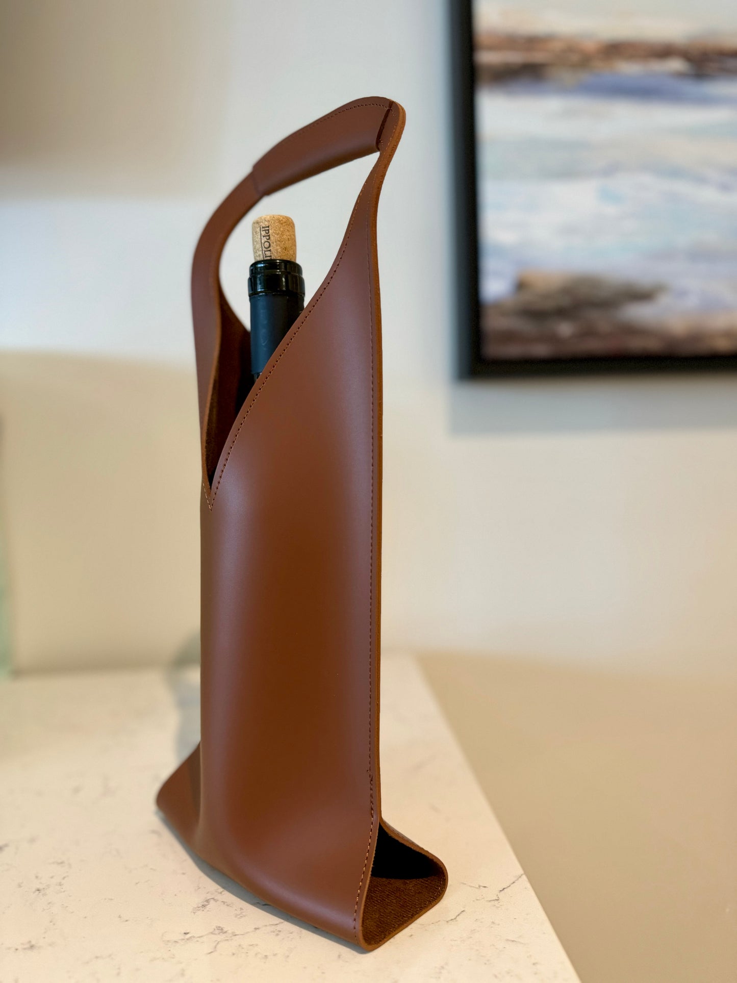 Leather Wine Bottle Holder