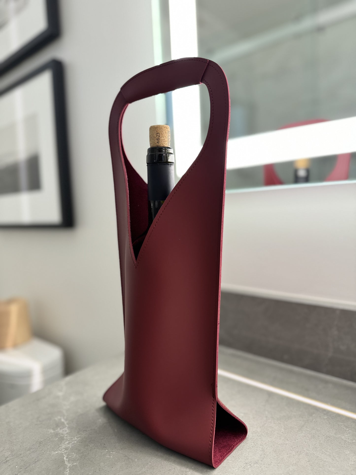 Leather Wine Bottle Holder