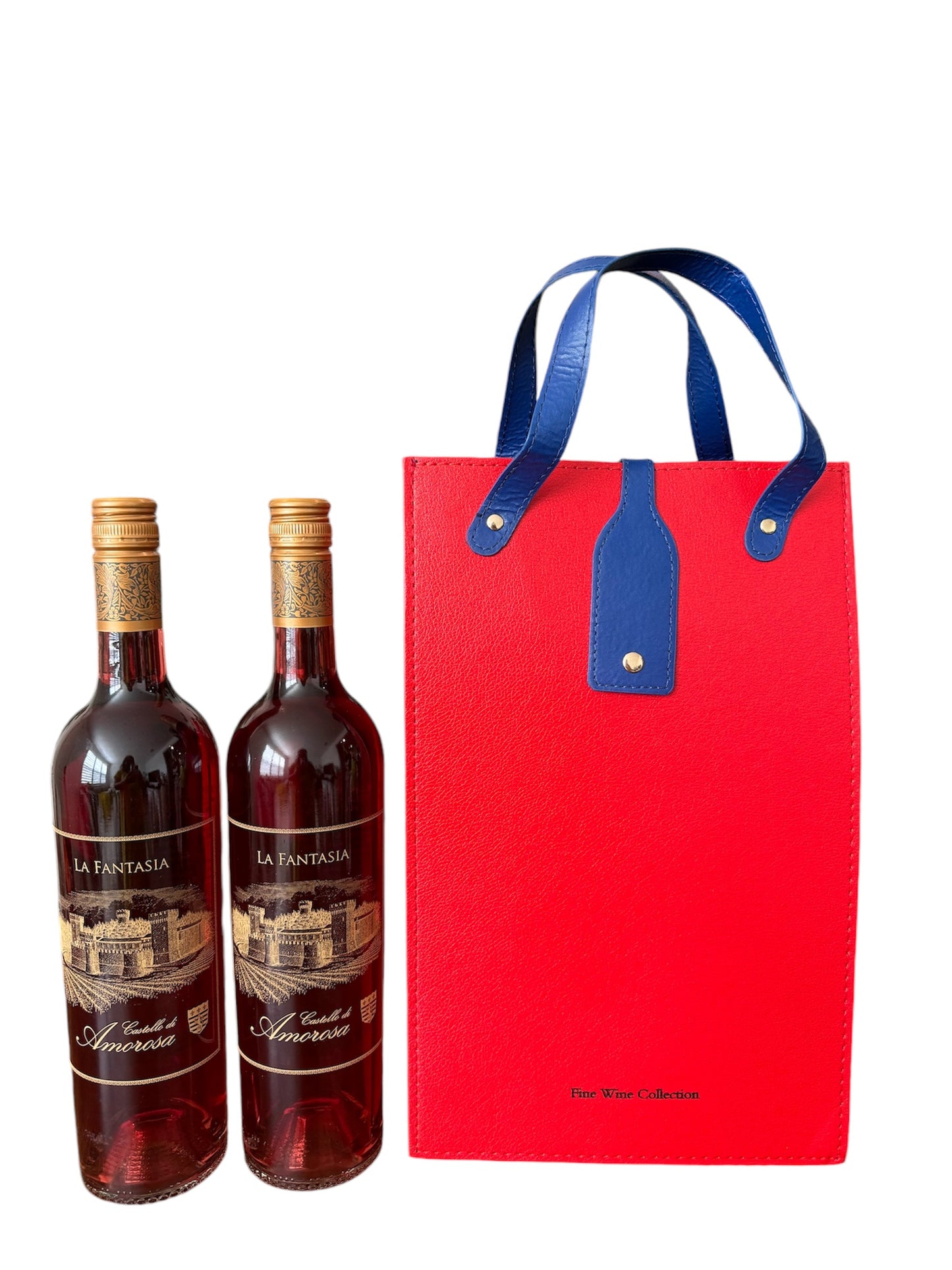 2-Bottle Leather Wine Carrier