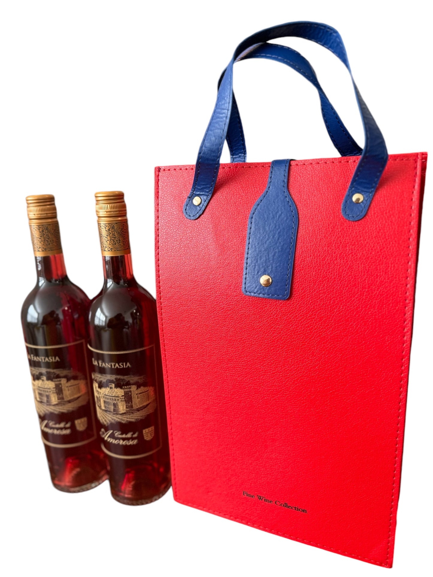 2-Bottle Leather Wine Carrier