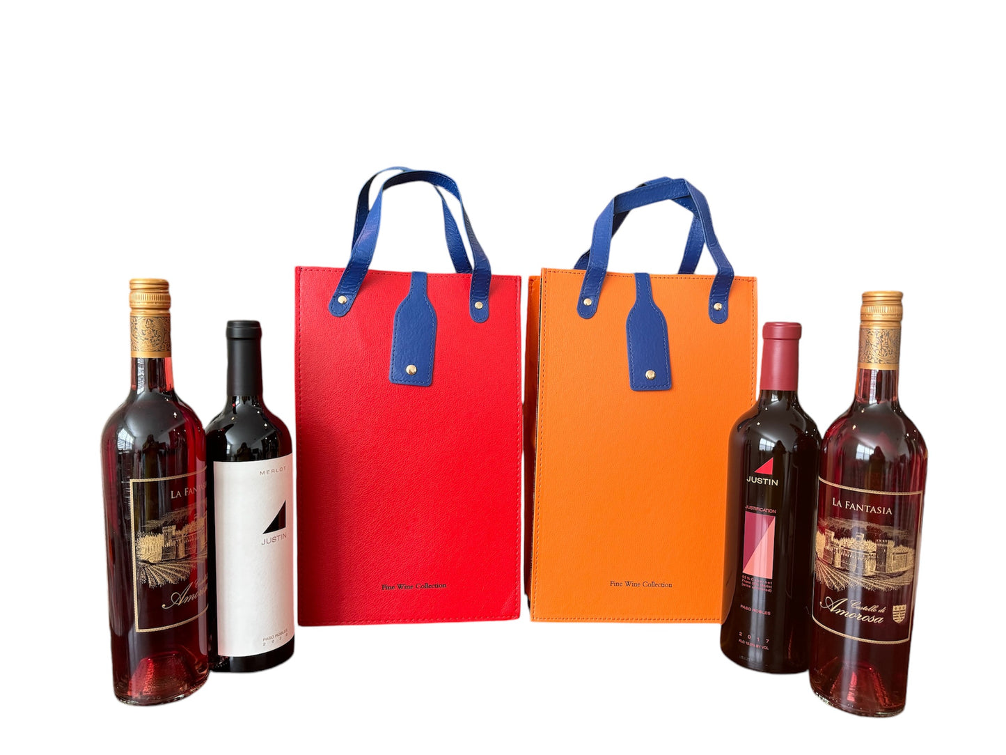 2-Bottle Leather Wine Carrier