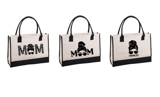 Beach Tote Bag for "Mom"