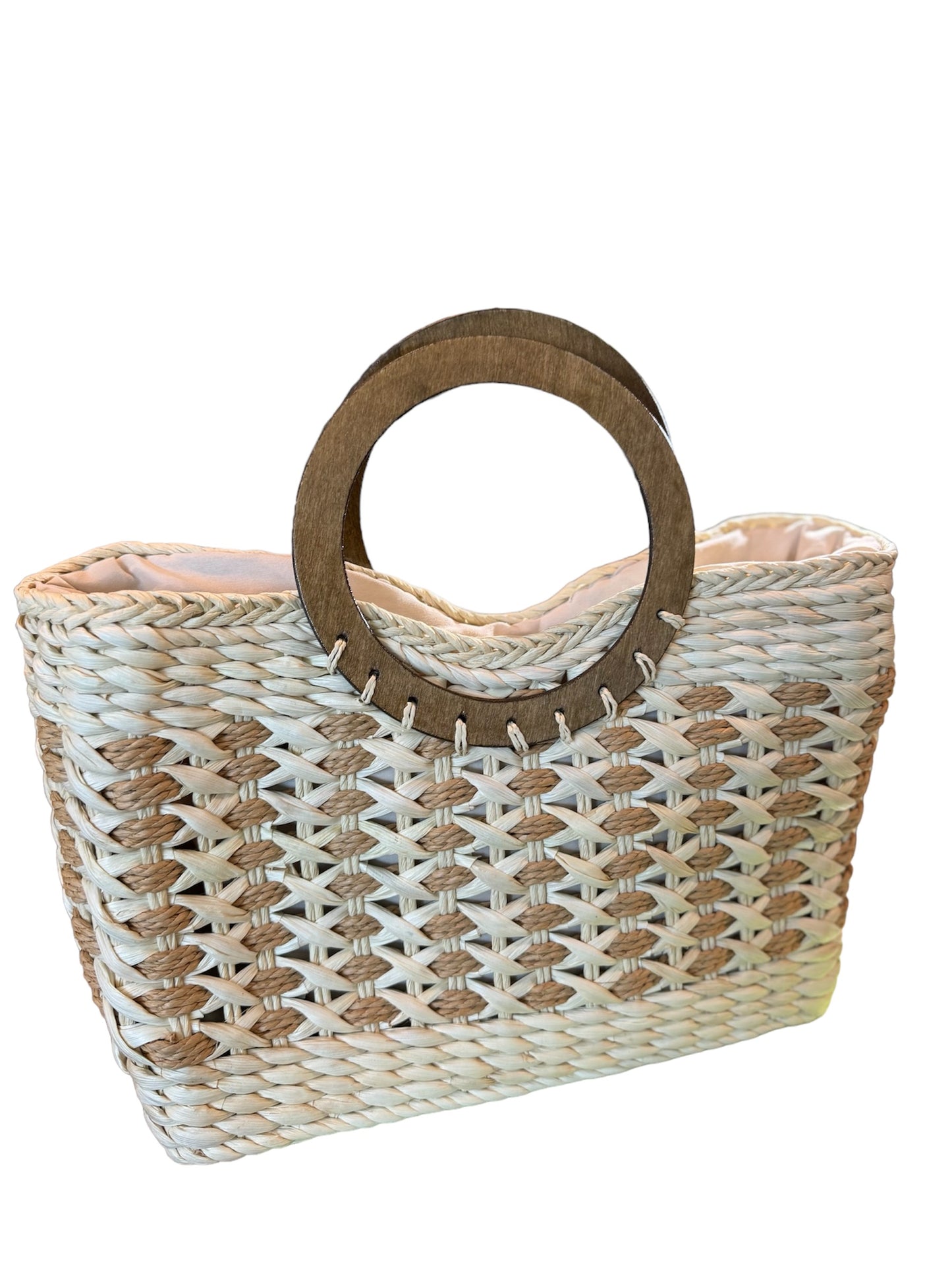 Woven Straw Beach Bag